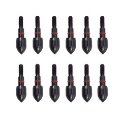 12pcs Archery Bullet Points 100/125 Grain Field Points Arrow Screw-in Field T…