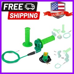New 7/8″ 22mm Twist Throttle Accelerator Handle Grips and Cable Set with Kill…