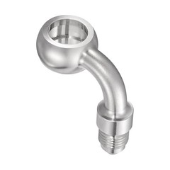 3AN Male to 12.2mm Banjo Stainless Steel Brake Hose AN3-12.2mm 90 Degree