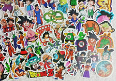 Stickers 100 decals. dragon, ball, anime. 3 inch sticker set. Any flat surface
