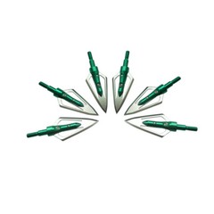 12Pcs Peeling Green Hunting Broadheads 100 Grain 0.9″ Cut Archery Arrowheads Tip