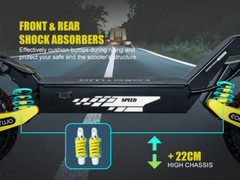 1200W Off-road Electric Scooter for Adult 48V 23.4AH 28MPH 40Miles E-Scooter