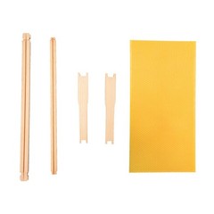 Deep Brood Beehive Frames with Wax Foundation,10 Pack Honey Bee Frames with 100%