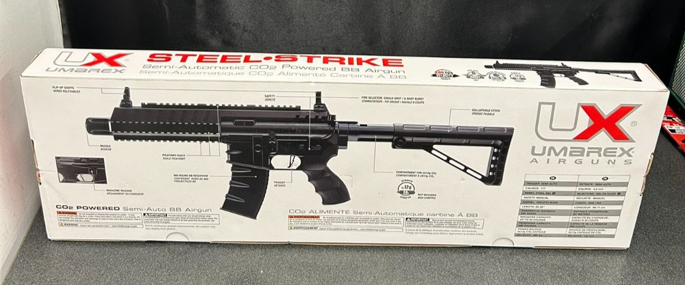 Umarex USA Steel Strike BB Gun Semi Auto 6-Shot Burst in Open Box 2252120