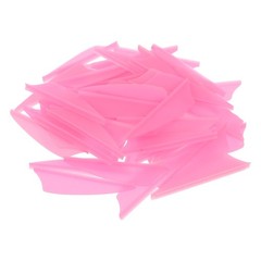 60 Pcs Shield Shape Plastic Arrow Fletching Vanes Lightweight Archery Parts