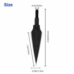 12X 150gr Archery Arrowheads Hunting Tips Screw Points Crossbow Arrow Broadheads