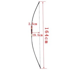 65″ English Longbow Set 20-120lbs Archery Traditional Takedown Bow Hunting RH LH