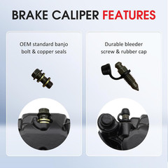 M MATI Rear Right Brake Caliper 705600859 for Can-Am Outlander 450 500 570…