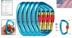 Professional Climbing Carabiners – D Shape Design