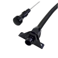 700R4 4L60E 4L80E Trans Flexable Stainless Braided Hose Dipstick