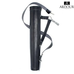 Genuine Leather Back / Side Arrow Quiver Handmade Archery Arrow Holder Adjustabl
