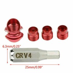 Archery 45/37 Degree Bow Peep Sight Hooked Housing 3 Inner Core Aperture Kit US
