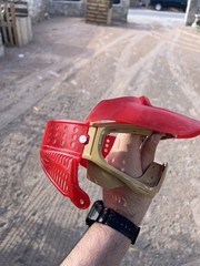 JT Paintball ProFlex Mask Frames Face Guard Red/Tan