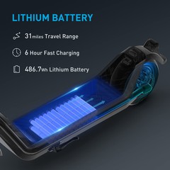 NIU Electric Scooter for Adults – 700W Max Power, 31 Miles Long Range, Max Speed