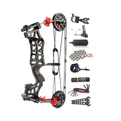 Compound Bow Kit, Dual-Purpose Compound Bow, Stell Ball Compound Bow, Draw We…