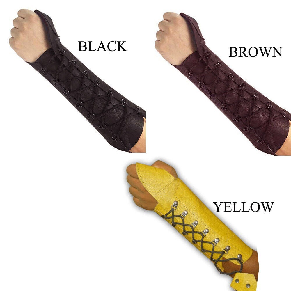 LONGBOW/RECURVE BOW TRADITIONAL ARCHERY LEATHER SHOOTING ARM GUARD & BOW GLOVE