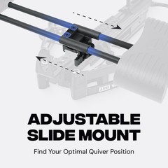 BALLISTA Universal Crossbow 4 Arrow Quiver – Quick-Detach Picatinny Mount