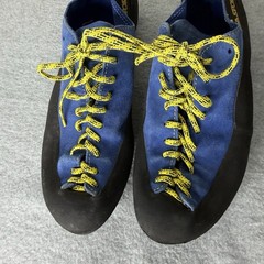 La Sportiva Blue Yellow Cliff Climbing Shoes Rock Outdoor Men’s US 9.5