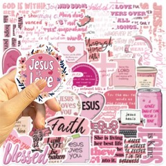 50 Pcs Inspirational Bible Verse Stickers for Water Bottle Scrapbook Laptop
