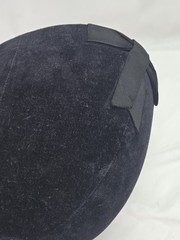 Vintage Equestrian Riding Helmet Hunt Cap Black Velvet English Horse Hat 70s 80s