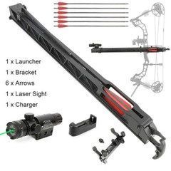 Compound Recurve Bow Hunting Archery Rapid Bow Shooter Launcher 6 Arrows Orbital