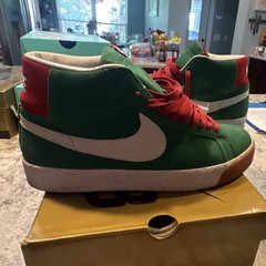 Nike SB Zoom Blazer Mid Suede High-Top Skate Shoes Pine Green US 8 D Medium