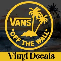 Vans «Off The Wall» Vinyl Decal Sticker – Surfboards, SexWax, Skateboarding, BMX