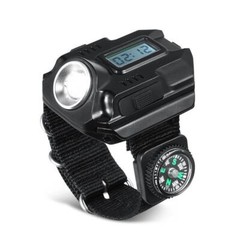 Outdoor Flashlight LED Torch Compass Tactical LED Rechargeable Sport Wrist Watch
