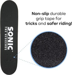 Sonic Character Skateboards – Cruiser Skateboard with ABEC 5 Bearings, Durabl…