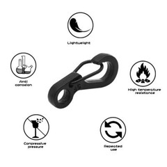 10-30X Mini SF Aluminum Spring Carabiner Clip Keychain Outdoor Snap Camping Hook
