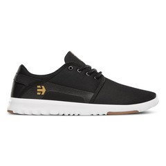Etnies Scout Trainers Skate Shoes Men’s Black/White/Gum 8.5 -Open Box