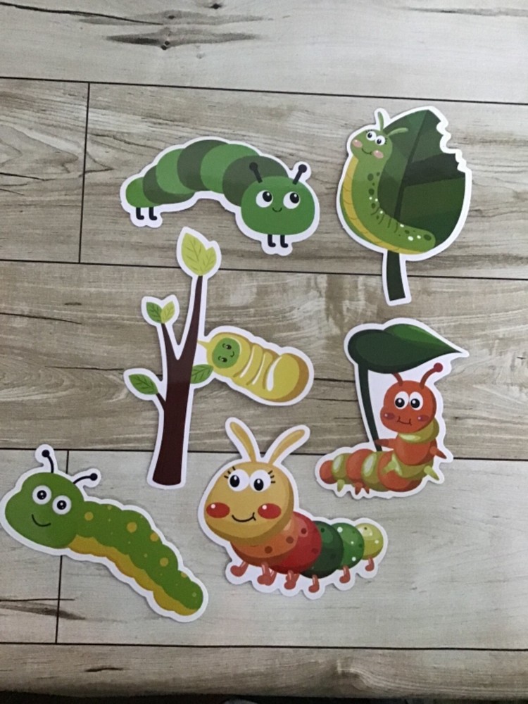 CATERPILLAR Bugs KIDS Stickers Vinyl Waterproof PVC Luggage Laptop Decals Lot