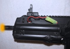 Airsoft Electric AEG MP7 SMG Rifle by H&K Heckler & Koch WORKING Modded Battery