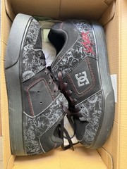DC Shoes x Slayer Black Low-Top Skateboarding Shoes Men’s US 9 Medium
