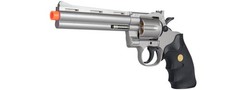 Magnum Revolver Hand Gun Pistol (Silver) w/ Shells 6mm bb Airsoft Gun