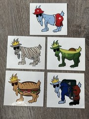 GOAT USA Stickers – 5 STICKER PACK ! – FREE SHIPPING! Great variety!