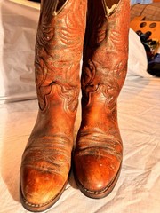 Vintage Dingo Men’s Brown Leather Western Equestrian Boots 11D 85183 5905