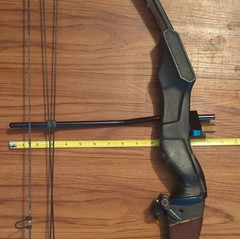 Bear Grizzly Bear Vintage Compound Bow 50# 30″ Right Hand Black Aluminum Archery