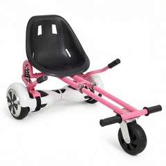 Hoverboard Go-Kart Seat Attachment Fits 6.5″ 8″ 10″ Hoverboards Pink