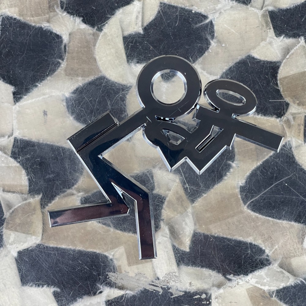 NEW 3″ Paintball Stick Figure Car Emblem – Chrome