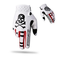 Dirt Bike Motorcycle Gloves – Motocross, Motorbike & ATV Off Road Large White