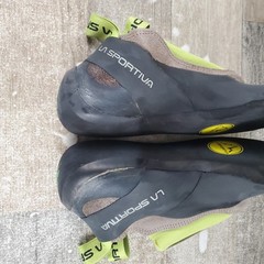 La Sportiva Cobra Eco Falcon Climbing Shoes Womens Sz 6.5 Brown Apple Green