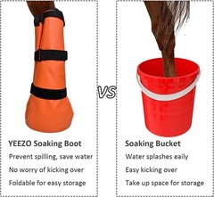 2-Pack Hoof Soaking Boots for Effective Equine Hoof Treatment – Large Size