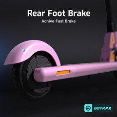 Lightweight GKS Mini Scooter for Kids 6-12 with Anti-puncture Tires & 150W Motor
