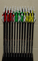 New 12 Easton Axis SPT 300 Spine 5mm Arrows-10.7 GPI- w/50 gr Stainless Outserts