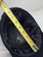 Vintage Equestrian Riding Helmet Hunt Cap Black Velvet English Horse Hat 70s 80s