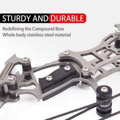 MINI Archery Compound Bow Type with 12 Arrows for Hunting Shoot Target Practise