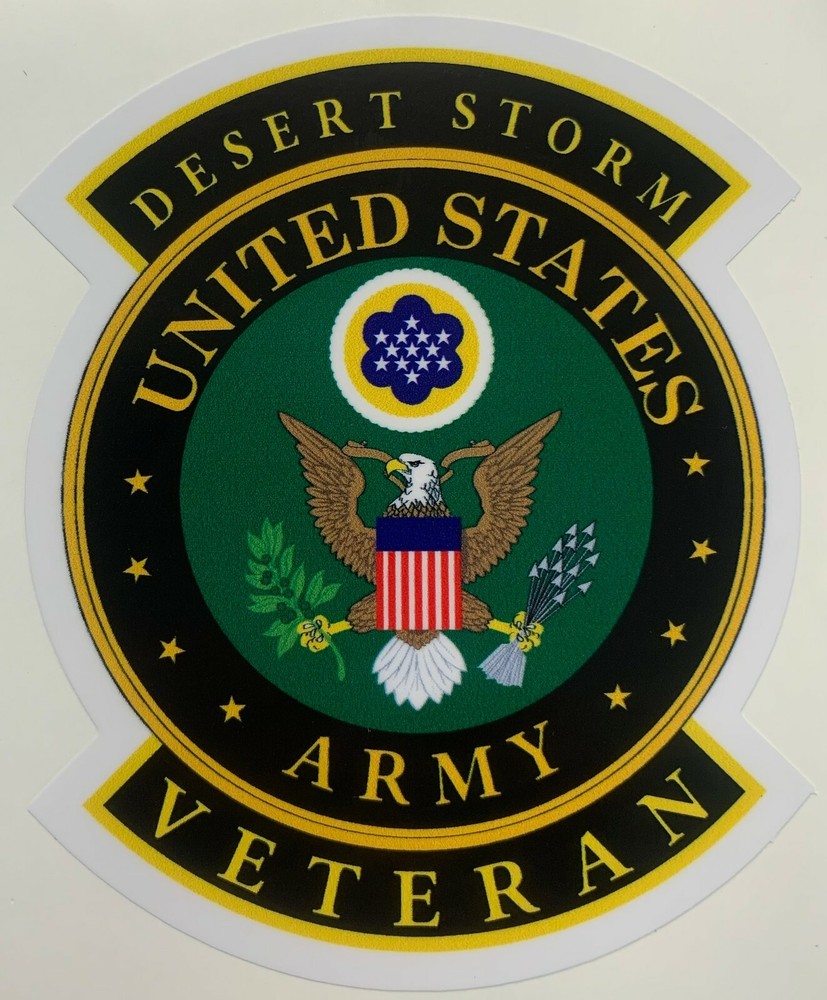 US Army Desert Storm Veteran Sticker Waterproof New D129