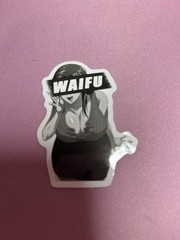 black and white waifu lewd stickers #4