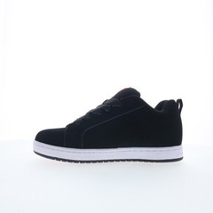 DC Court Graffik 300529-BW5 Mens Black Nubuck Skate Inspired Sneakers Shoes 17